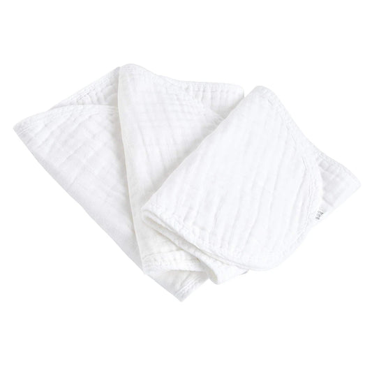 3pcs Cotton Burp Cloths Baby Burping Bibs Newborn Teething Towels Spit Up Protection for Baby Shower Gift Christmas Present