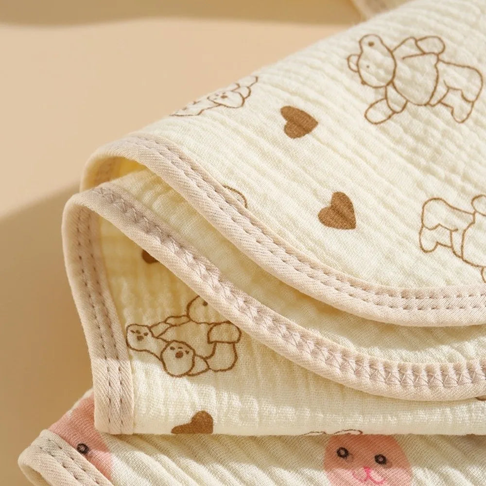 New Six-layer Gauze Newborn Baby Burp Towel Absorbent Lightweight Baby Drool Towel Waterproof Shoulder Pad