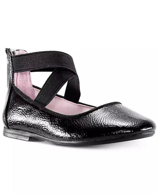 Nina | Little Girls Marissa Crisscross Ankle Strap Ballet Flat