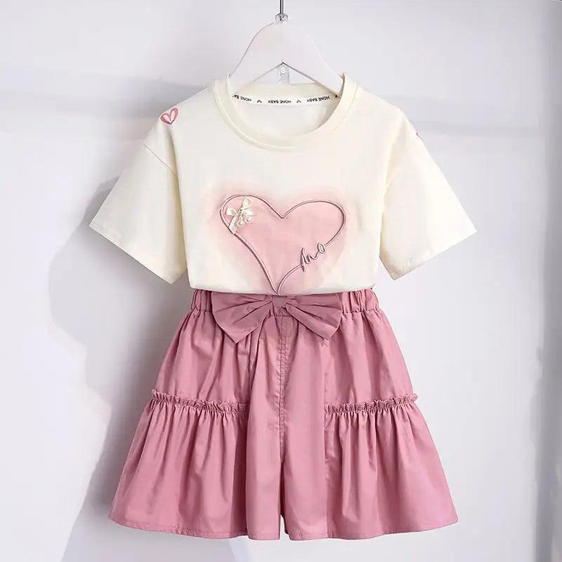 Outdoor Clothes for Children Girls's Sets Set 10 12 Years Children's Fashion with Letters Kids Korean Children's Clothes 2025