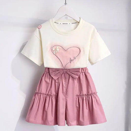 Outdoor Clothes for Children Girls's Sets Set 10 12 Years Children's Fashion with Letters Kids Korean Children's Clothes 2025