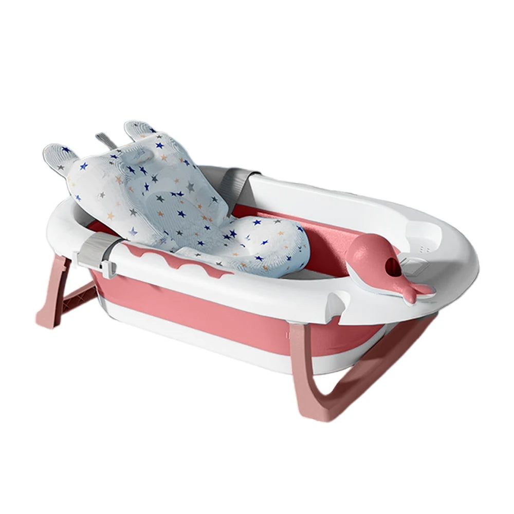 Foldable Baby Bathtub, Safe and Portable Bathing Solution for Infants and Toddlers, Suitable for 6-12 Months, Easy