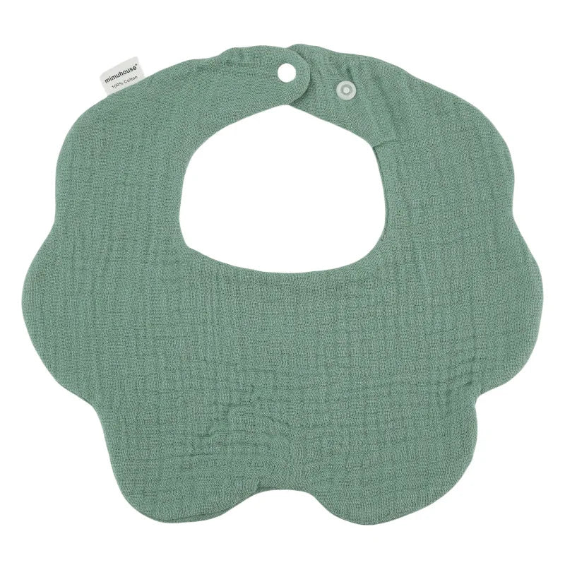 Personalized Custom name Embroidered Newborn letter Nursery Baby bib burp cloth Flower shape Gifts for Boy Girl