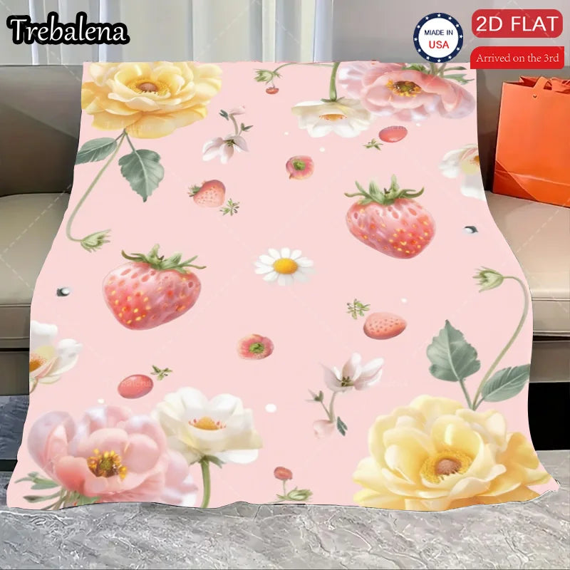 Flannel Blanket-Soft Lightweight All-season Adorable Kitten Print Soft Baby Blanket for Boys Girls Newborns