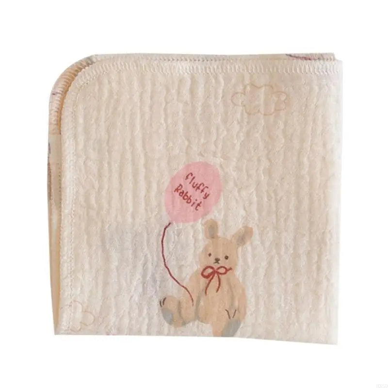 Newborn Burp Cloths Breathable 4-Layer Muslin Square Rags- Baby Washcloths Towel