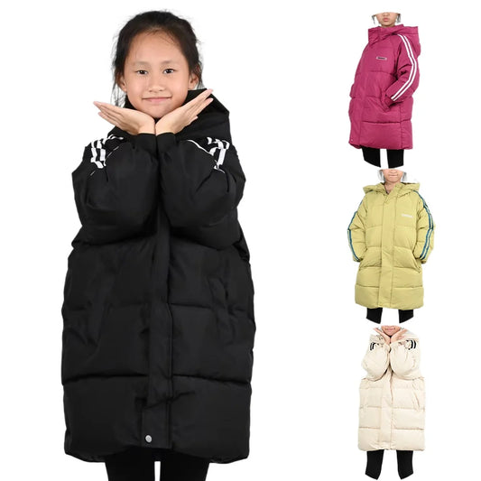 New Winter are Thickened Winter Girls Jacket and Coat Parka Boys Jacket The Medium Length Children's cotton padded clothes for