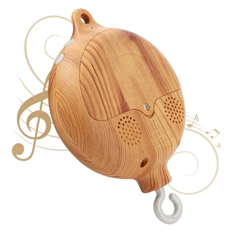 Baby Rattle Toy Bed Bell Bracket Wooden Mobile 0-12 Months Newborn Crochet Bed Bell Hanging Toys Holder Bracket Infant Crib Gift