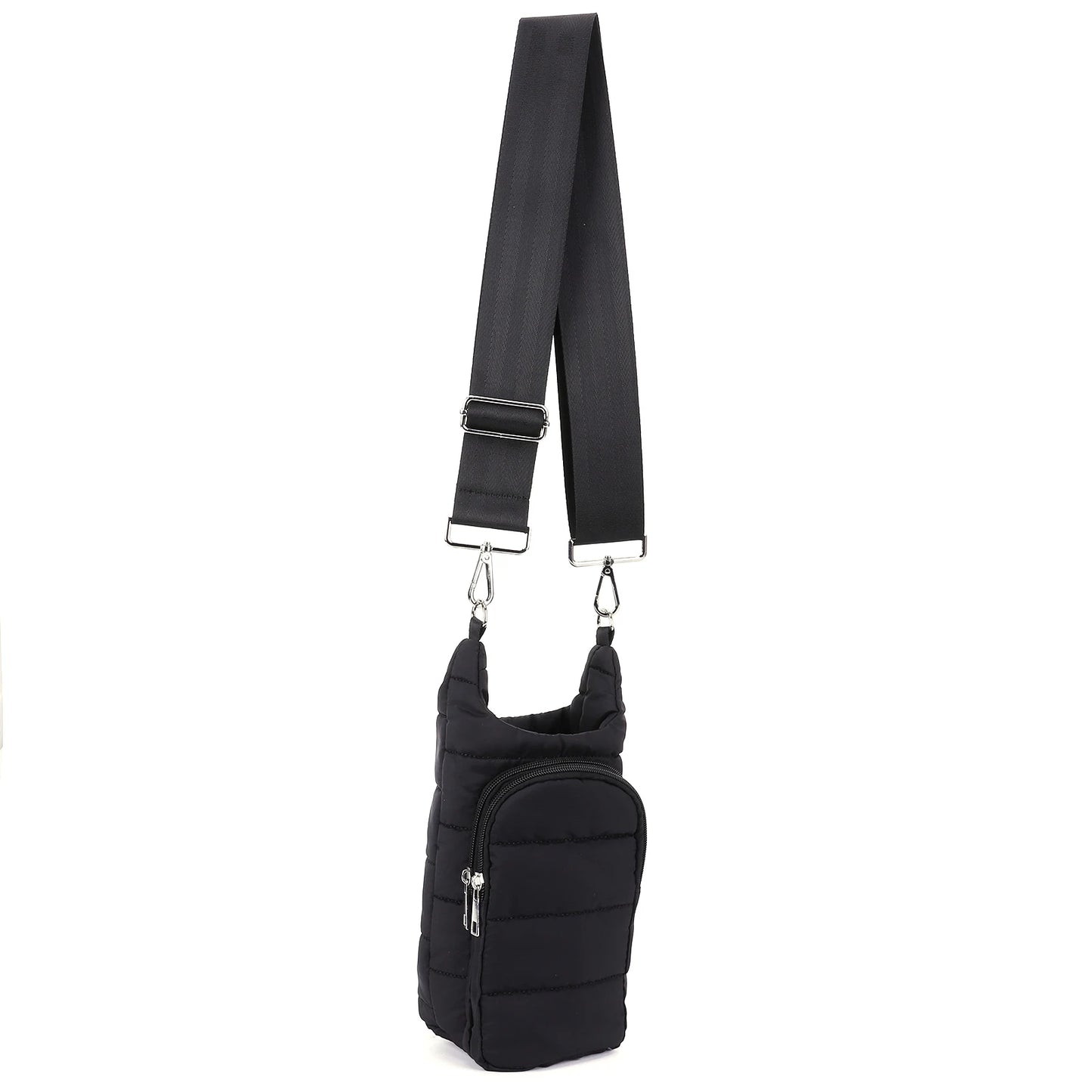 Water Bottle Holder Adjustable Wide Strap Water Bottle Carrier Portable Water Bottle Puffer Tote Soft for Outdoor Travel