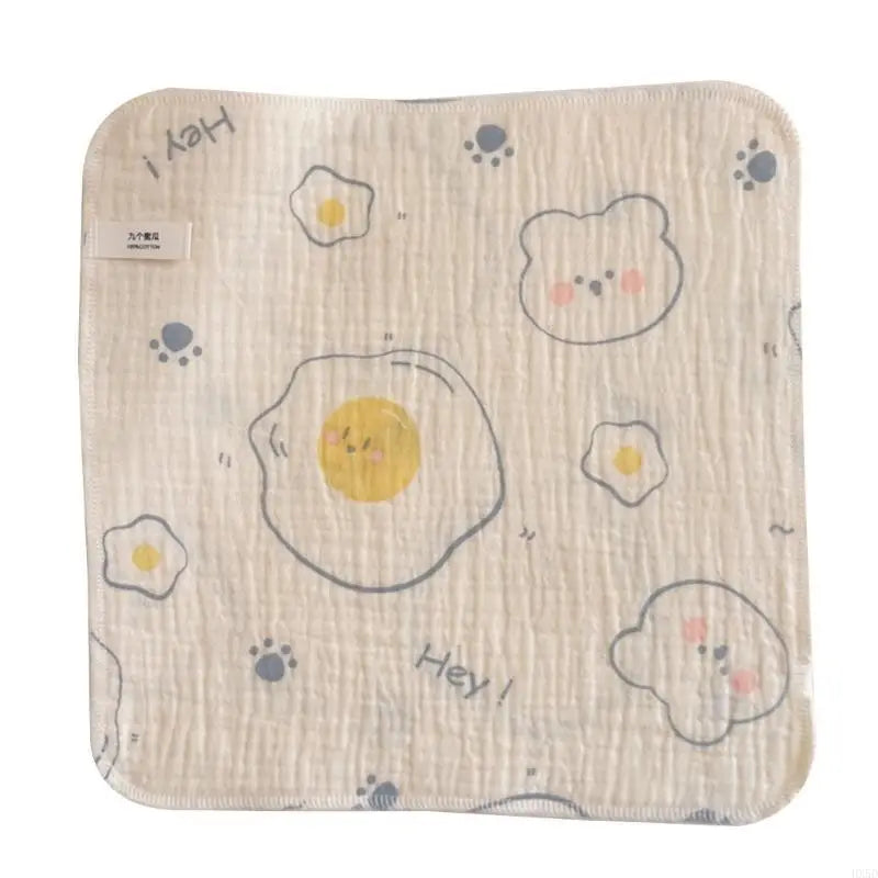 Newborn Burp Cloths Breathable 4-Layer Muslin Square Rags- Baby Washcloths Towel