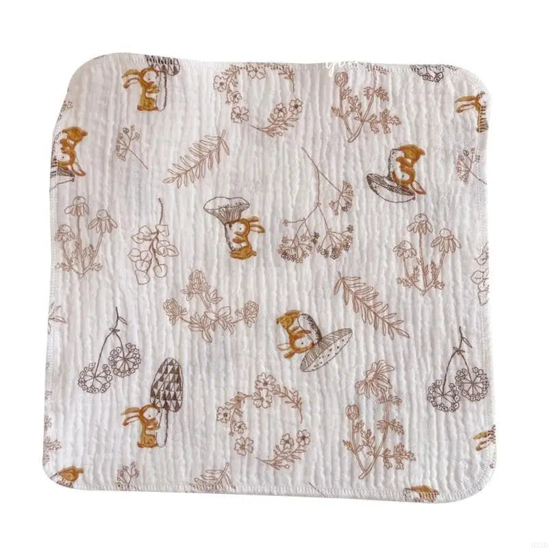 Newborn Burp Cloths Breathable 4-Layer Muslin Square Rags- Baby Washcloths Towel