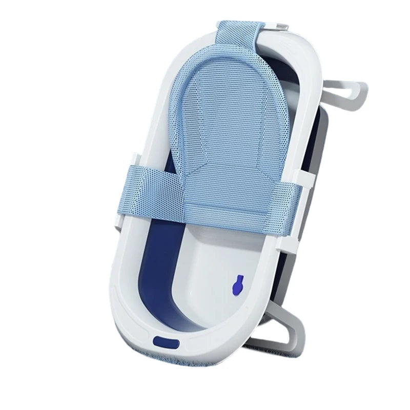 Foldable Baby Bathtub Multifunctional Newborn Bathtub Portable Travel Baby Tub Pillow Infant Anti-Slip Soft Comfort Body Cushion