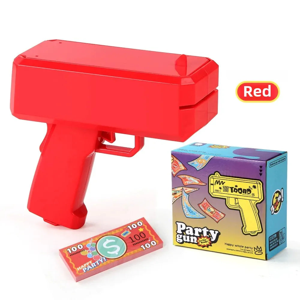 Novel Money Spray Gun Toy For Parties Weddings Gold Dollar Bill Shooter Fun Interactive Game Showers Of Cash
