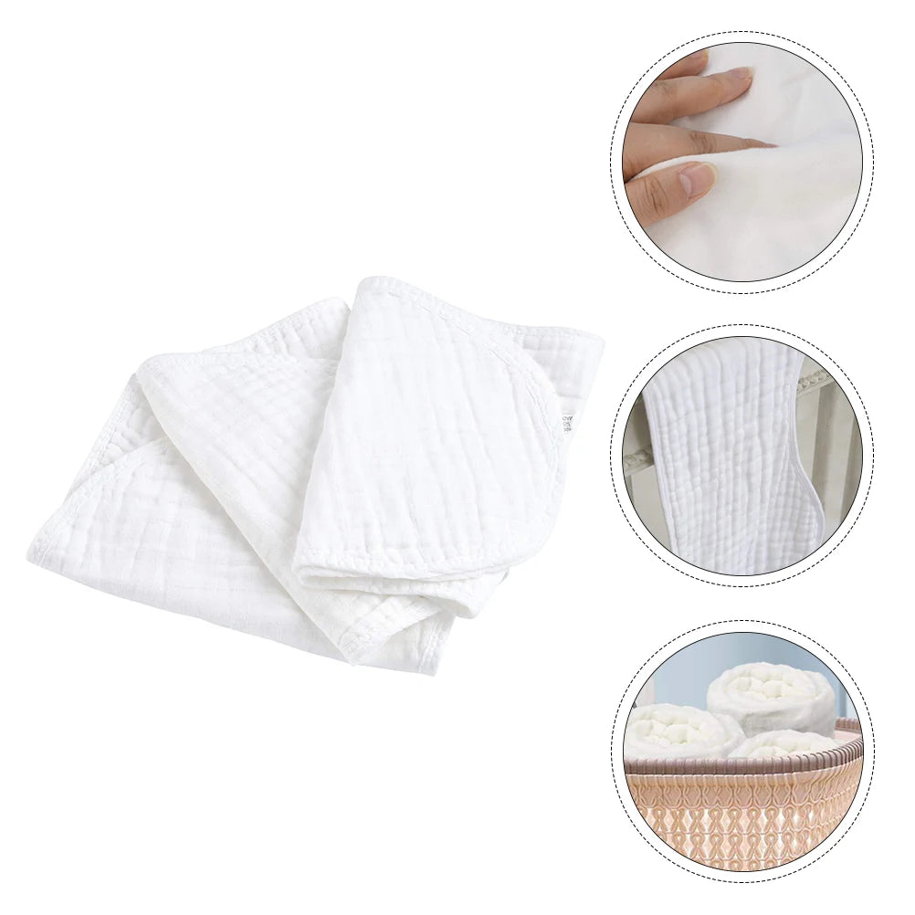 3pcs Cotton Burp Cloths Baby Burping Bibs Newborn Teething Towels Spit Up Protection for Baby Shower Gift Christmas Present