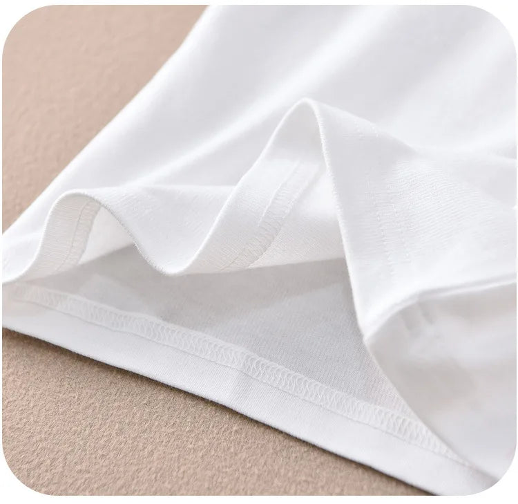 Children's short-sleeve Polo Shirts Boys and Girls 2025 Summer t-shirts 100% Cotton White School Tops 2T-16T Performance costume
