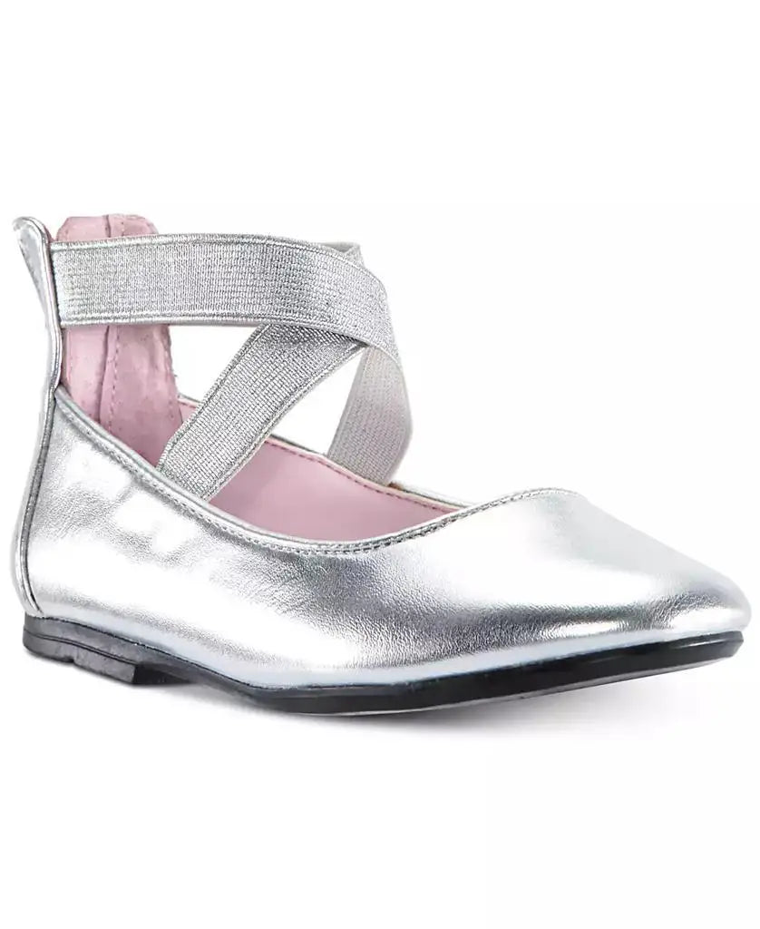 Nina | Little Girls Marissa Crisscross Ankle Strap Ballet Flat