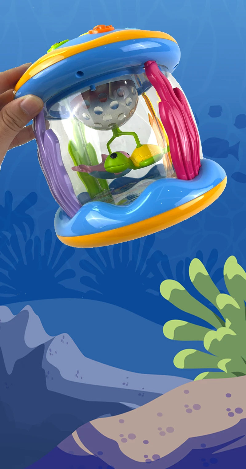 Ocean Projector Luminous Toys Music Baby Toys for 12-18 Months Toddlers 6 to 12 Months Toddlers Crawl Learning Prone Time Toys