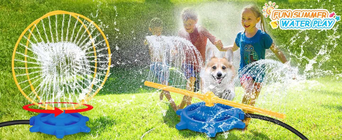 Sports Toys Hose Circular Sprinkler Ring Roating Water Spray Outdoor games for for children Backyard Garden Pool Kids Baby Toys