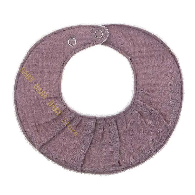 Q81A Newborn Solid Color Cloth Soft Cotton Breathable Spit Towel Bandana Burp Cloth