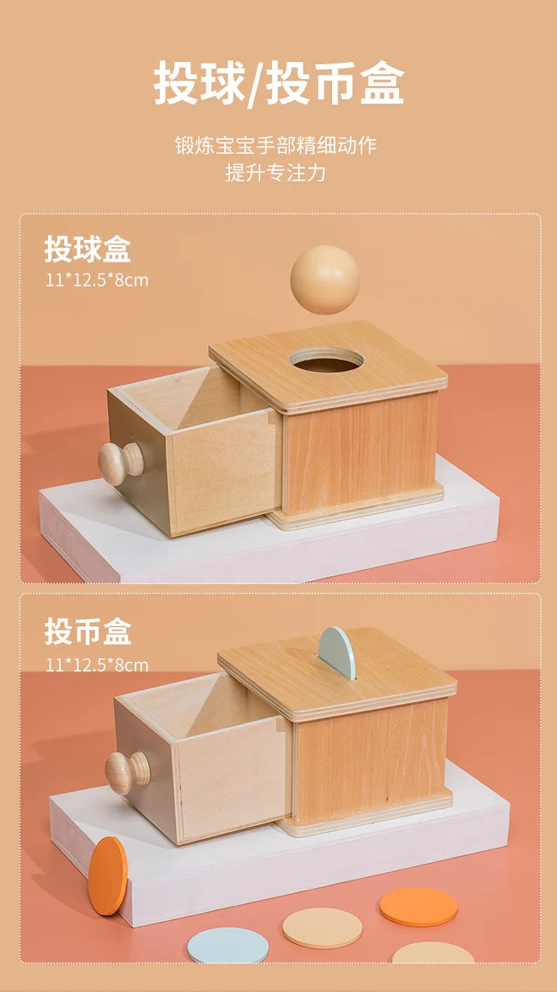 Montessori Wooden Multifunction Toys Box Children Puzzle Sensory Logic Thinking Game Box Toys Children Early Education Toys Gift