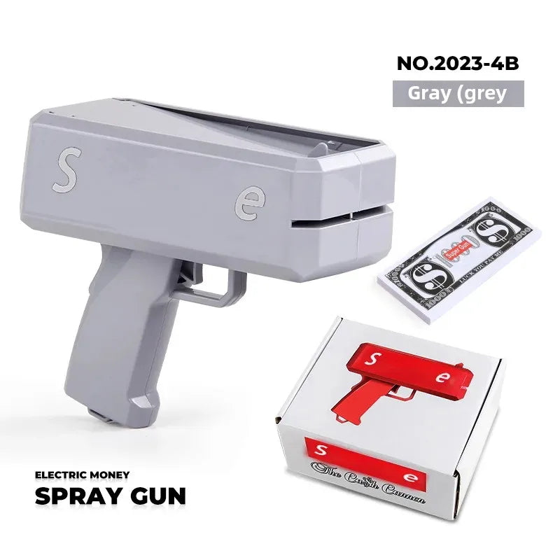 Novel Money Spray Gun Toy For Parties Weddings Gold Dollar Bill Shooter Fun Interactive Game Showers Of Cash