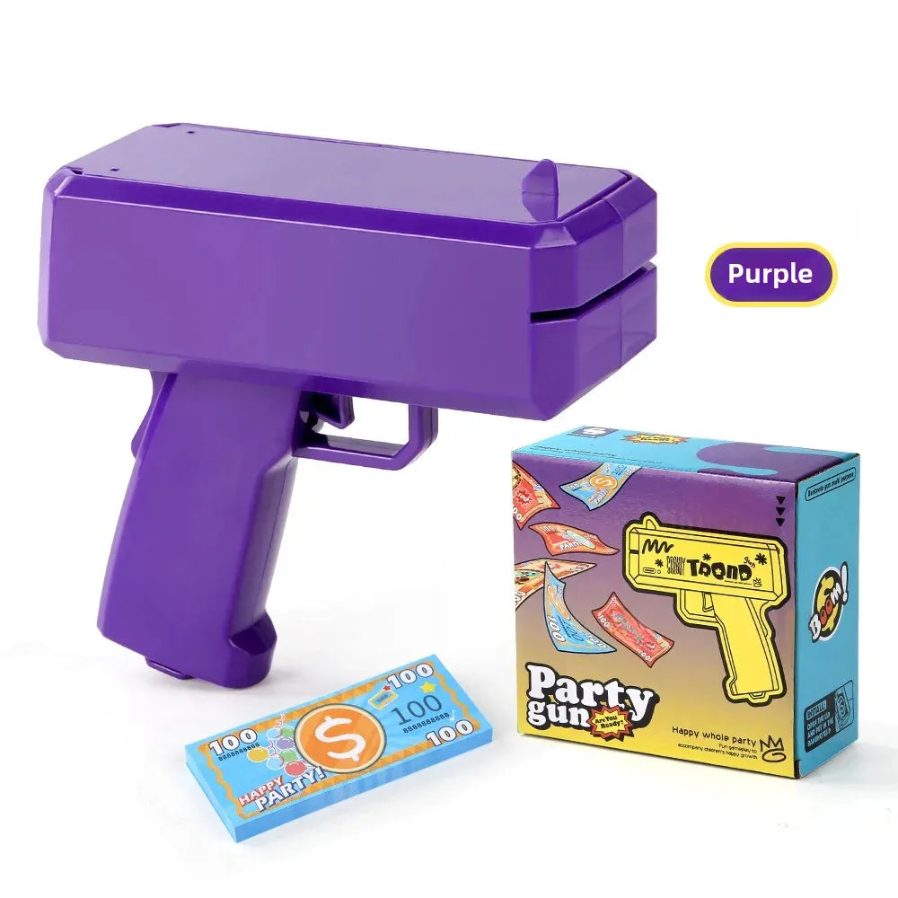 Novel Money Spray Gun Toy For Parties Weddings Gold Dollar Bill Shooter Fun Interactive Game Showers Of Cash