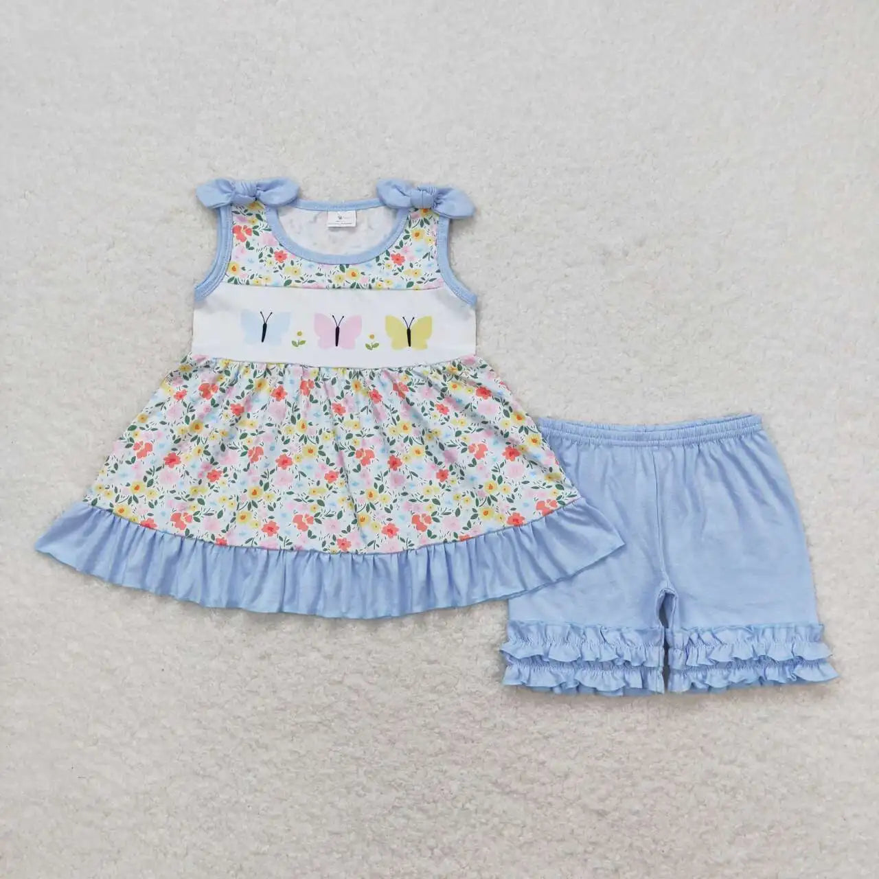 3.20 y NEW stock Baby Girls Summer Clothing Wholesale Boutique Embroidery MAMA'S GIRL Flower Pattern Pink Shorts set