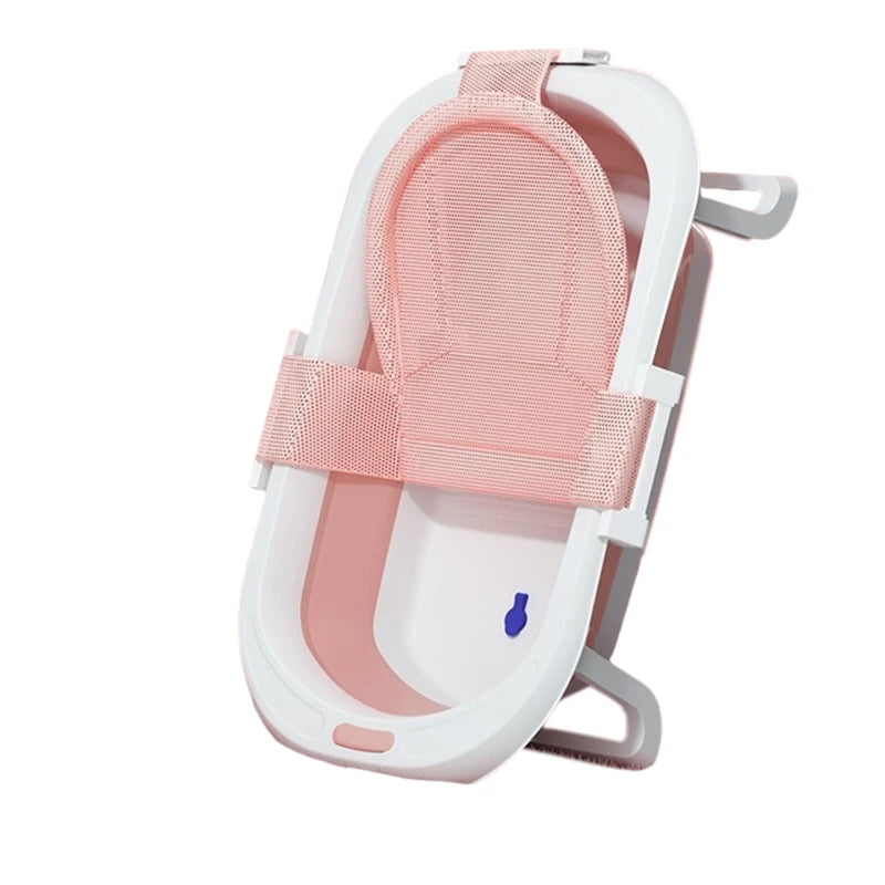 Foldable Baby Bathtub Multifunctional Newborn Bathtub Portable Travel Baby Tub Pillow Infant Anti-Slip Soft Comfort Body Cushion