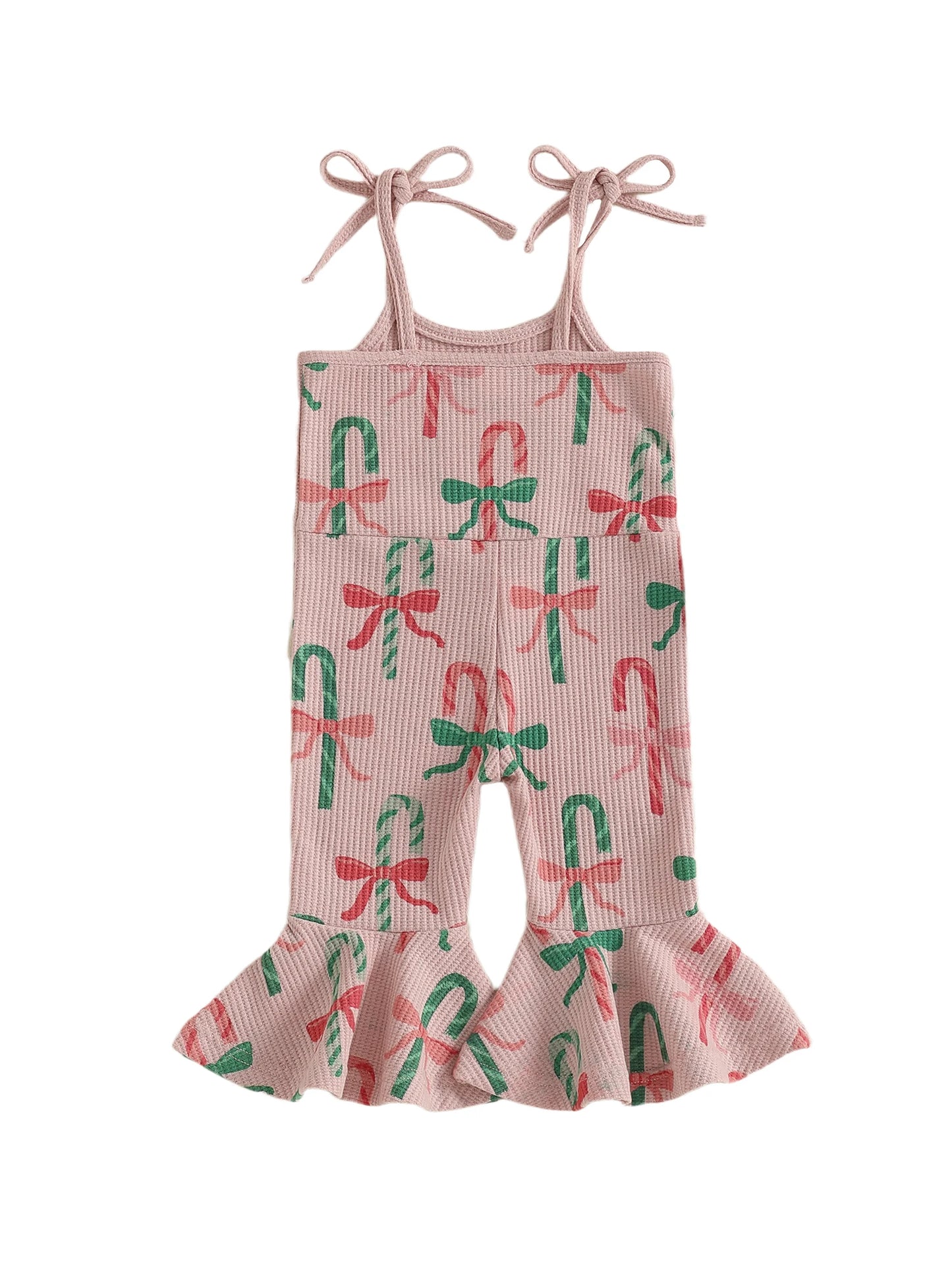 Summer Christmas Kids Baby Girls Overalls Romper Print Letter Embroidery Sleeveless Jumpsuit Xmas Clothes