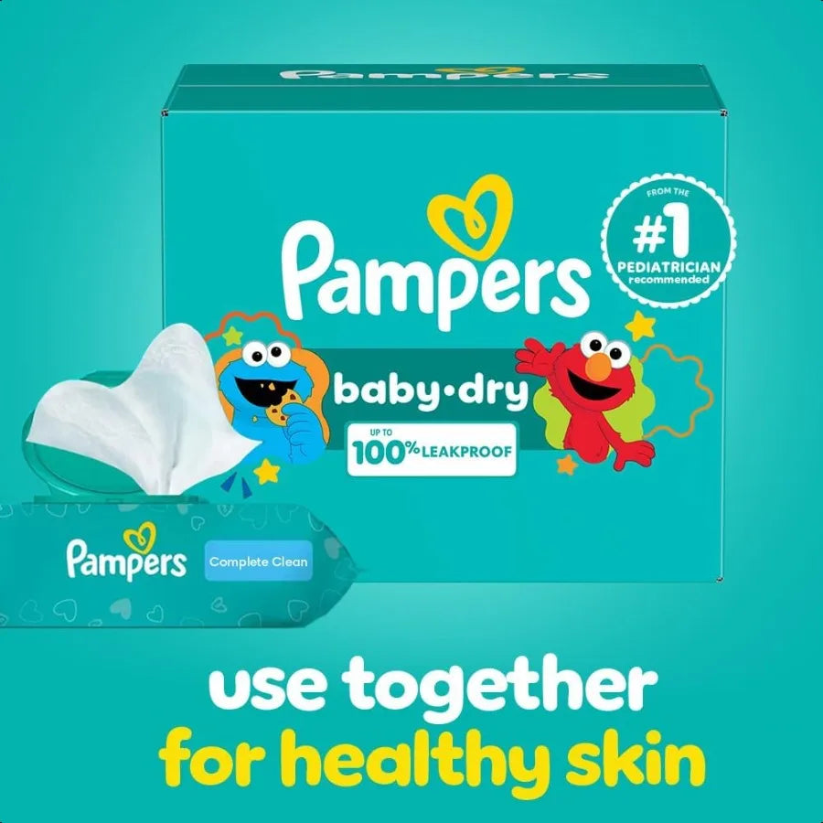 Pampers Diapers Baby Dry Size 1 120 Count Absorbent  Infant Diaper Packaging May Vary