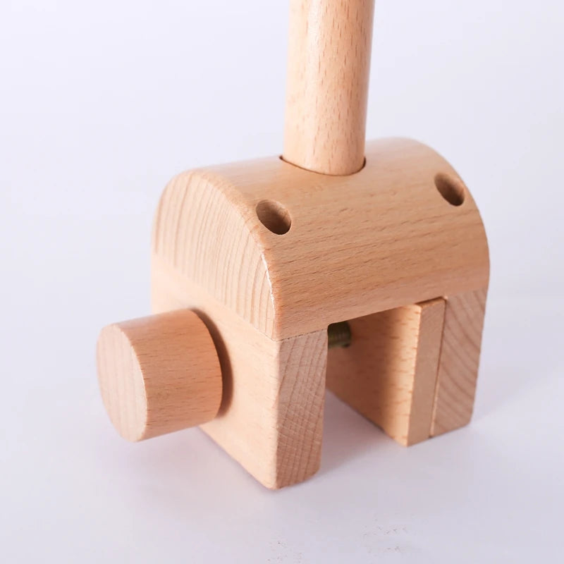 Baby Montessori Wooden Gym Frame Rattle Toys Newborn Mobile Hanging Sensory Toys Foldable Play Gym Frame Kid Holder Bracket Gift