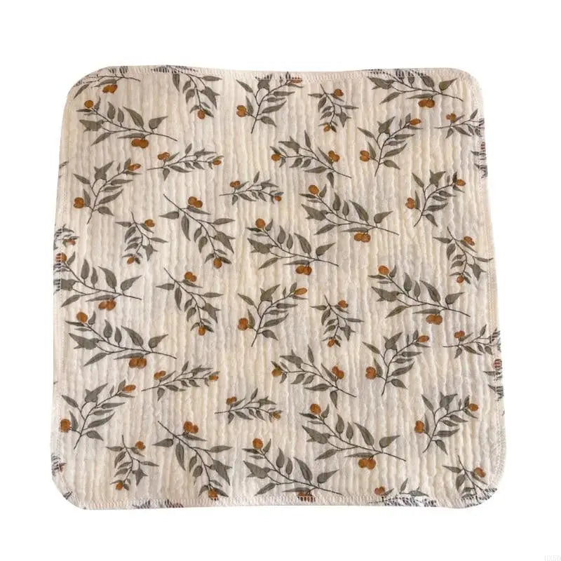 Newborn Burp Cloths Breathable 4-Layer Muslin Square Rags- Baby Washcloths Towel