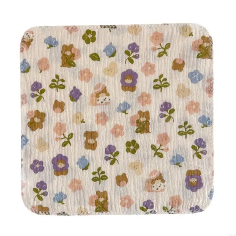 Newborn Burp Cloths Breathable 4-Layer Muslin Square Rags- Baby Washcloths Towel
