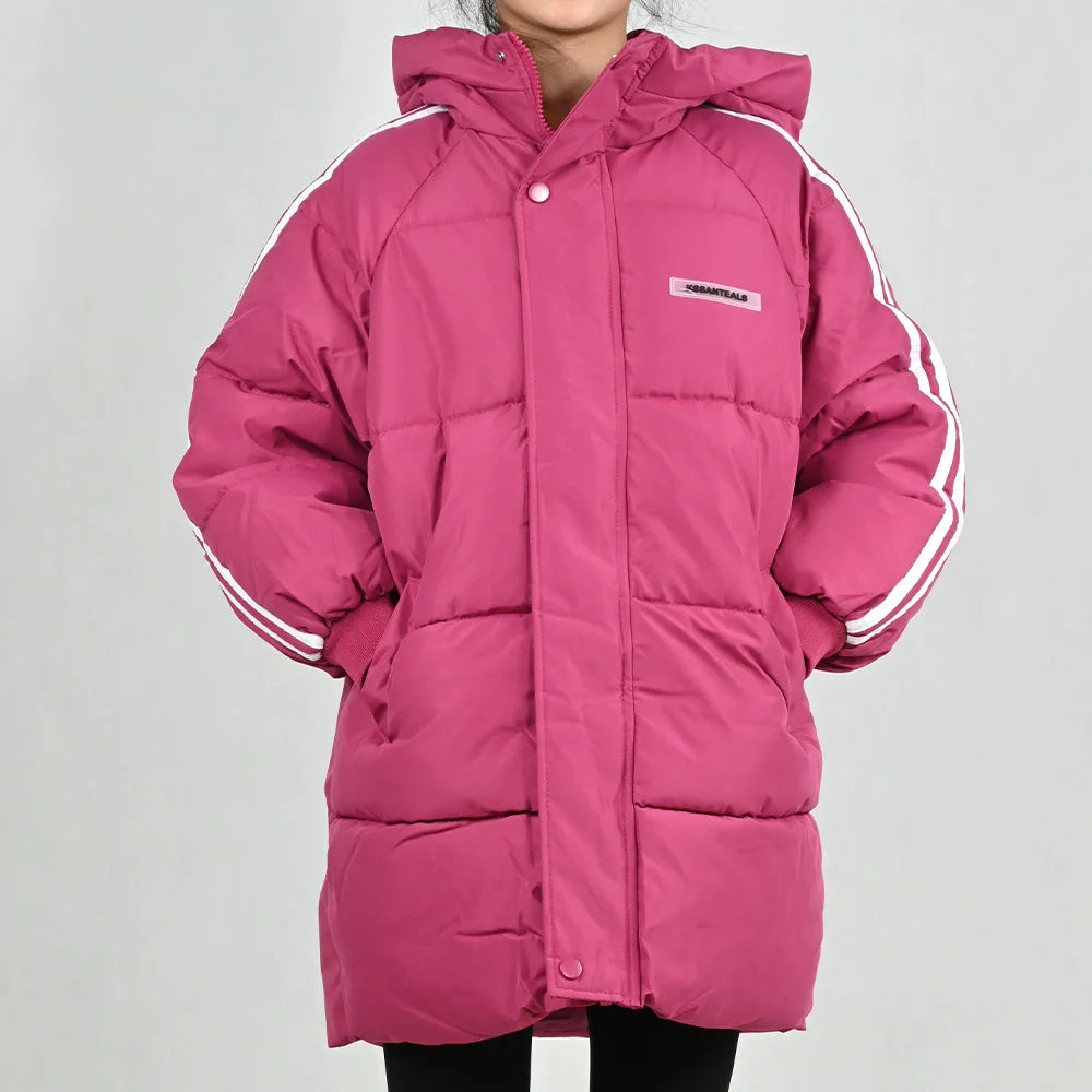 New Winter are Thickened Winter Girls Jacket and Coat Parka Boys Jacket The Medium Length Children's cotton padded clothes for