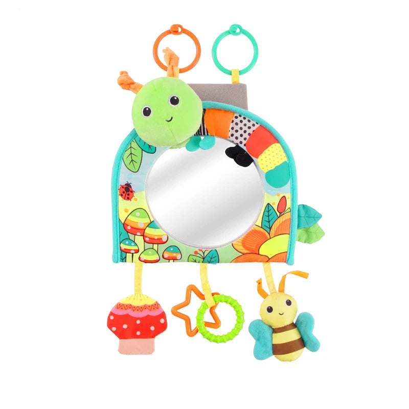 Baby Car Seat Mirror Toys Kids Monitor Adjustable Education Sensory Toys Fun Travel Infant Tummy Time Toys Babies Carseat Toys