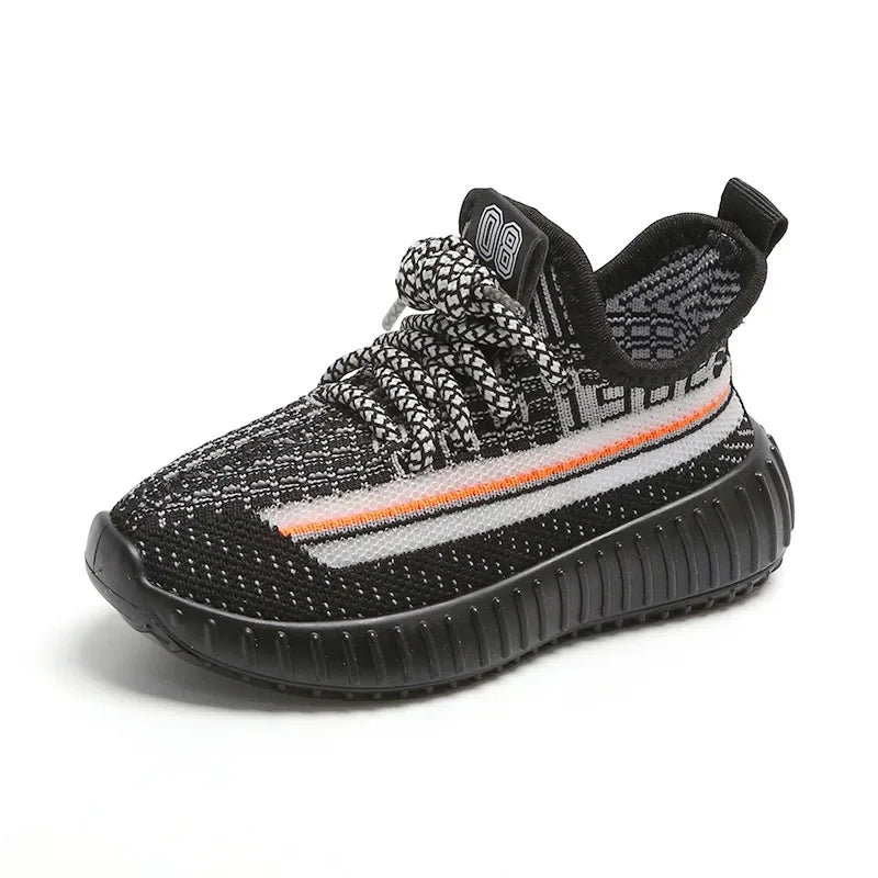 Size 21-32 Kids Casual Shoes Summer Boys Sneakers Breathable Knit Non-slip Shoes Lightweight Girls Casual Children's Shoes