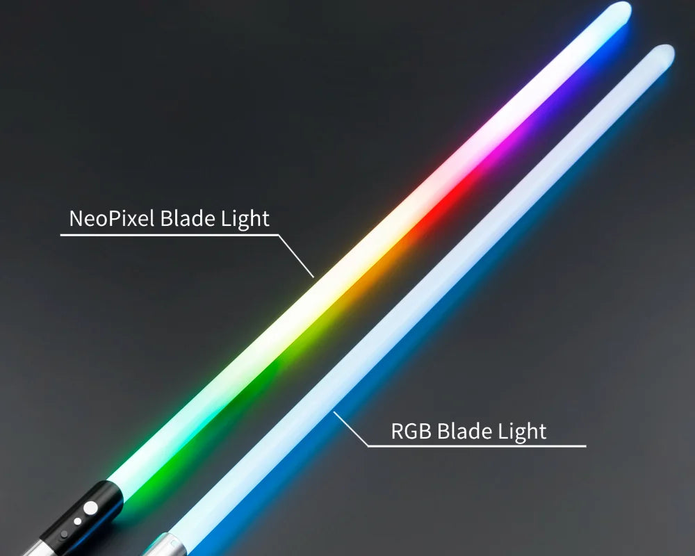 TXQSABER  RGB Lightsaber Metal Handle Heavy Dueling Saber With 16 Soundfont And 12 Kind Light Kids Toys Blaster FOC Laser Swords