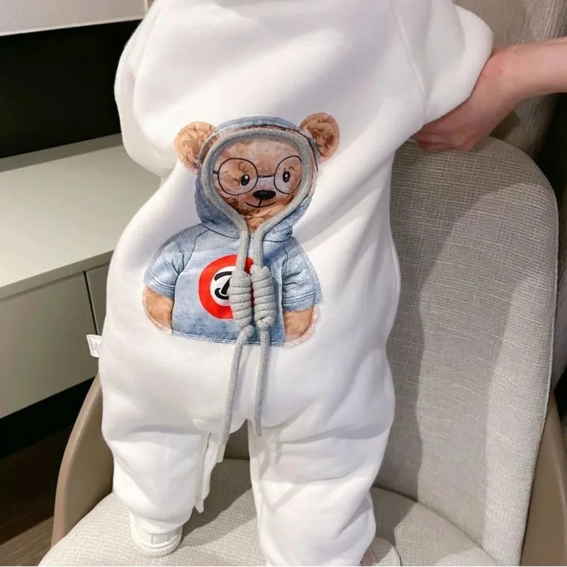 Baby Spring and Autumn Jumpsuit Boys Girls Long Sleeve Baby Clothes Newborn 0 to 18M Solid Romper Toddler Clothing Baby Overall