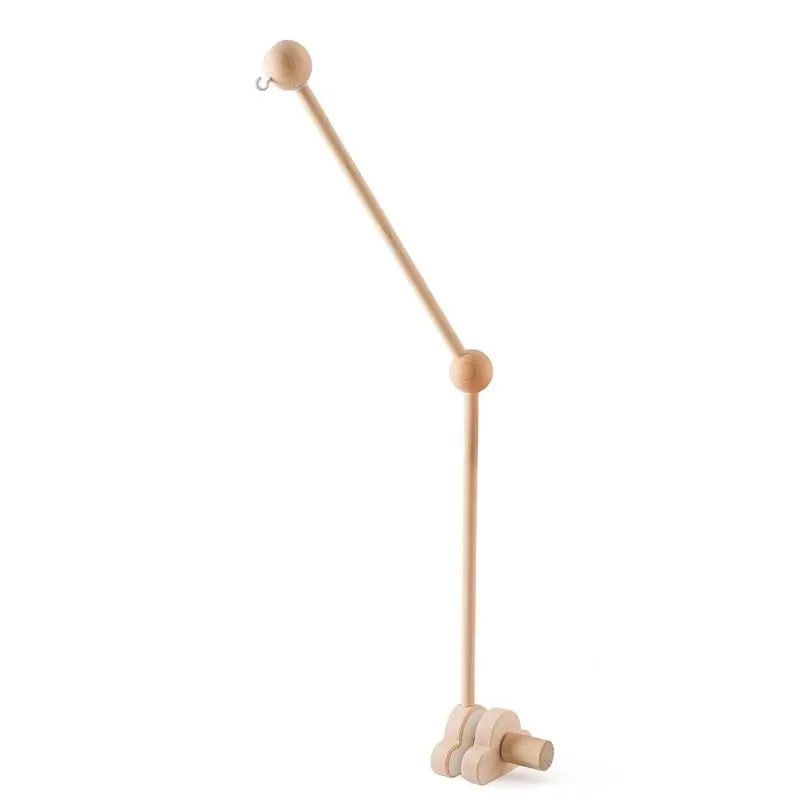 Baby Rattle Toy Bed Bell Bracket Wooden Mobile 0-12 Months Newborn Crochet Bed Bell Hanging Toys Holder Bracket Infant Crib Gift