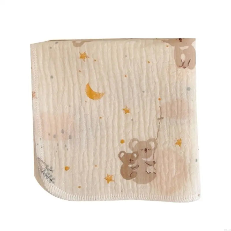 Newborn Burp Cloths Breathable 4-Layer Muslin Square Rags- Baby Washcloths Towel