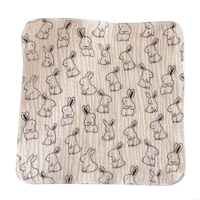 Newborn Burp Cloths Breathable 4-Layer Muslin Square Rags- Baby Washcloths Towel