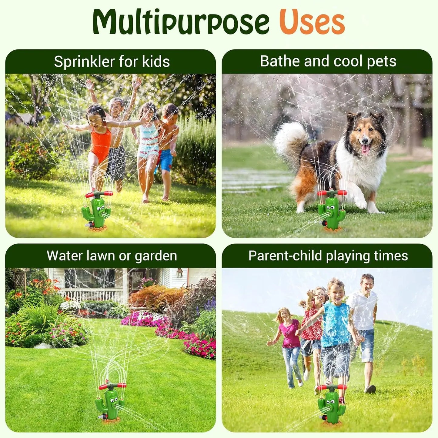 Hydrant Sprinkler Outdoor Water Spray Toy Backyard Garden Water Toys Summer Yard Cartoon Splash Sprinkler Baby Bath Toy for Kids