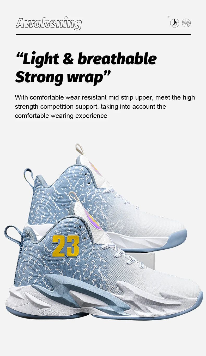 Basketball Shoes Breathable   Non Slip Outdoor Fashion Unisex Sneakers