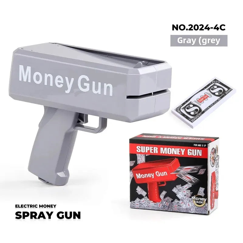 Novel Money Spray Gun Toy For Parties Weddings Gold Dollar Bill Shooter Fun Interactive Game Showers Of Cash