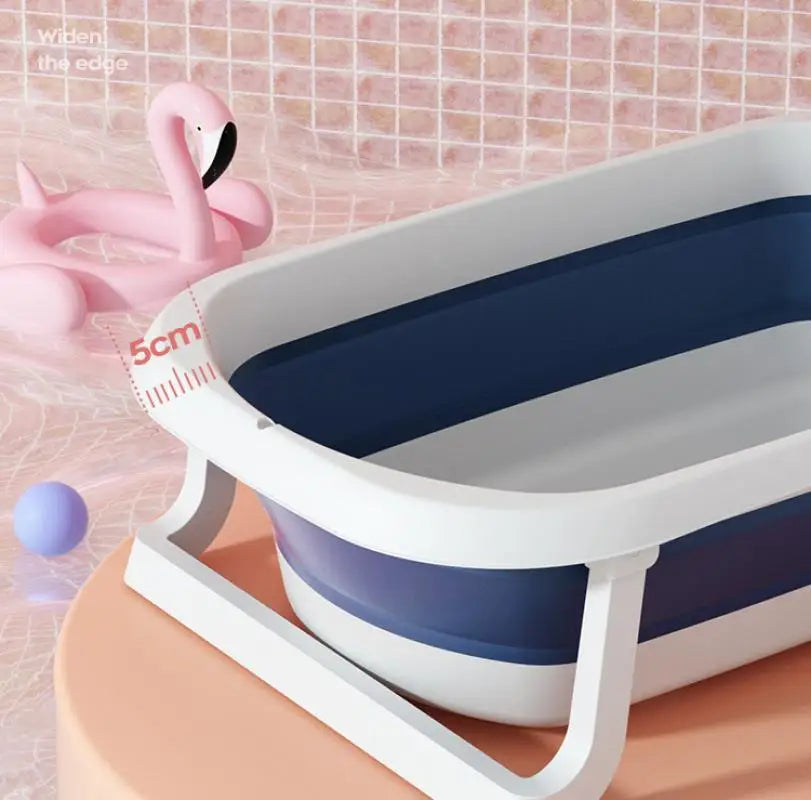 Foldable Baby Bathtub Multifunctional Newborn Bathtub Portable Travel Baby Tub Pillow Infant Anti-Slip Soft Comfort Body Cushion
