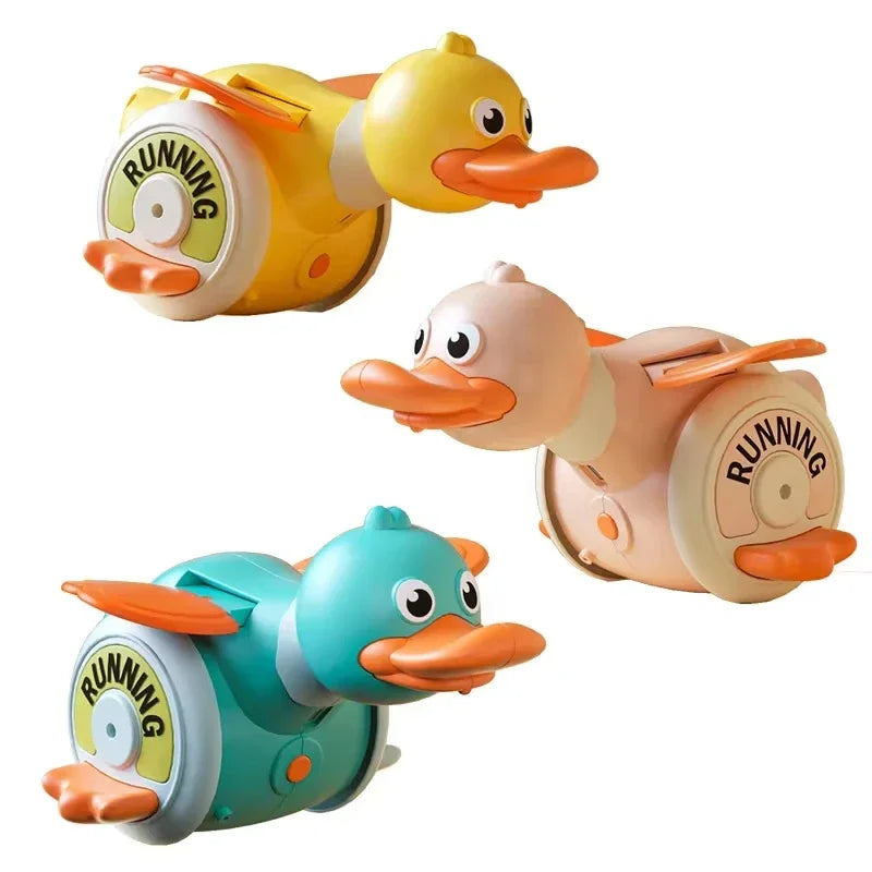 a Rotating Duck Baby Toy Infant Sensory Crawling Dancing Runing Duck Tummy Time Toys For Babies Boy Girl Learning Walking Gifts