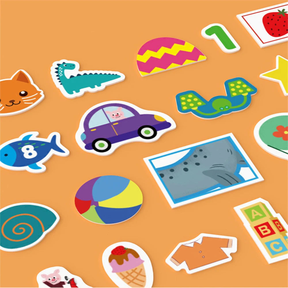 Montessori Paste Quiet Book Children Toy Paste My First Busy Kids Book Animal Number Matching Puzzle Game Educational Toy libros