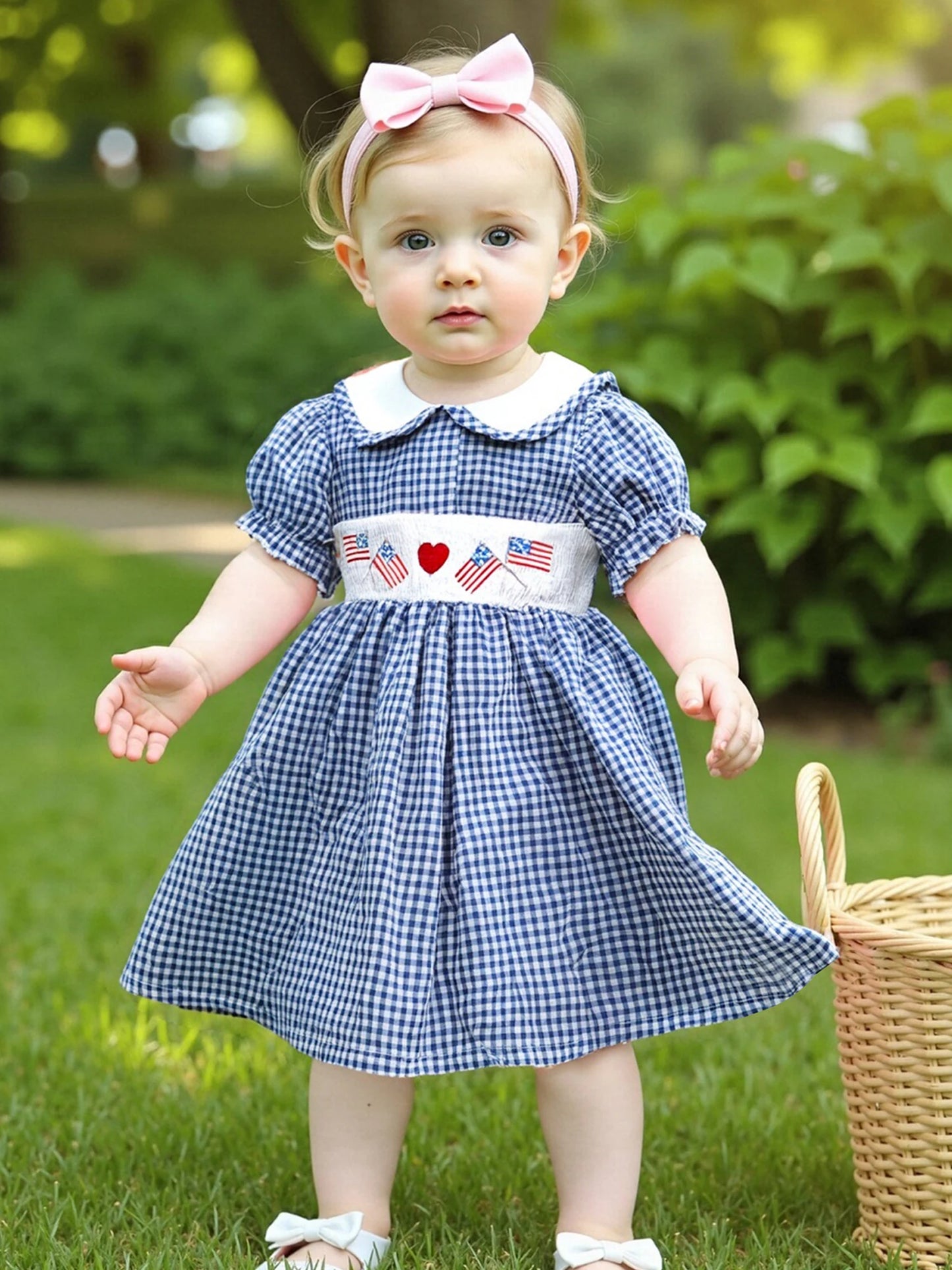 Independence Day Patriotic Dress Red White Blue Stars and Stripes Sleeveless A-Line Dress Vintage Summer Outfit for Girls