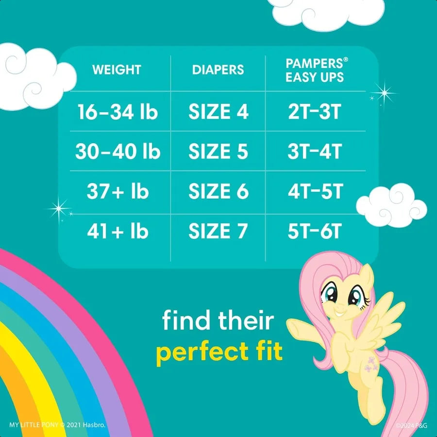 Pampers Training Pants Easy Ups Girls Boys Size 5T6T 84 Count Easy Pull Up Down Design  Potty Underwear Packaging May Vary