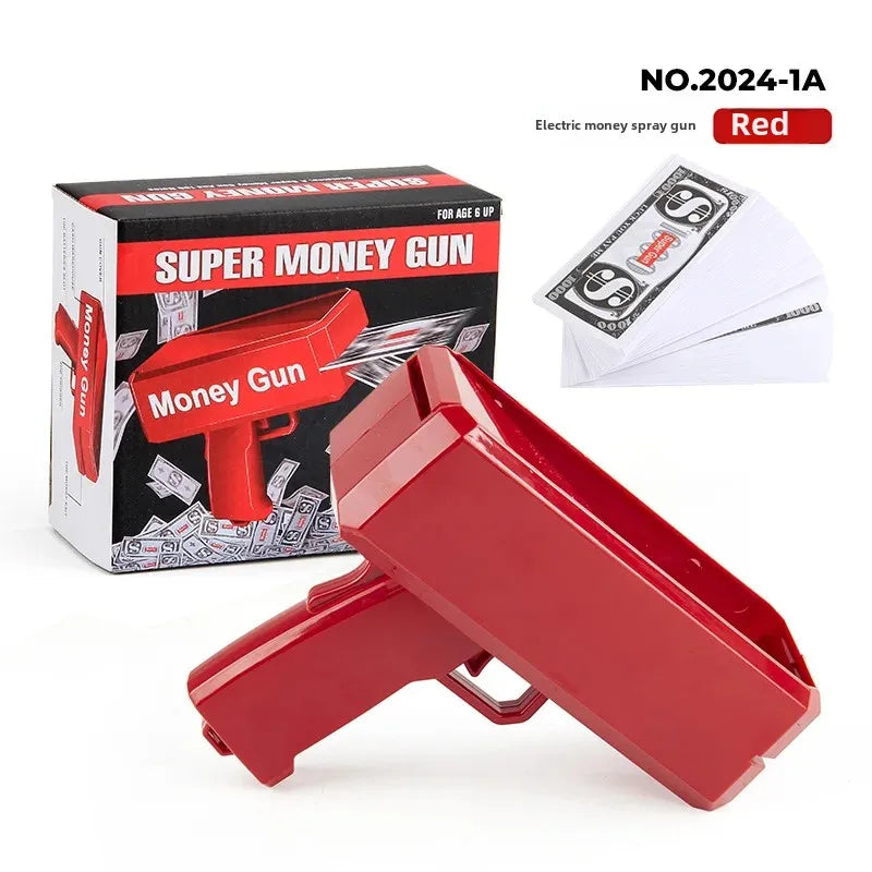 Novel Money Spray Gun Toy For Parties Weddings Gold Dollar Bill Shooter Fun Interactive Game Showers Of Cash