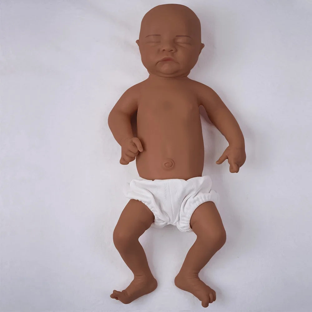 17.72 inch full body soft silicone boy reincarnation doll washable, with realistic baby touch design toy | Gift 🎁| collect